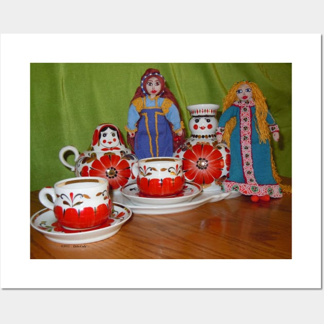Russian Doll Tea Time Wall Art by DebiCady